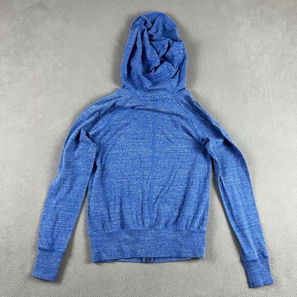 Nike Hoodie Womens Extra Small Blue NSW Gym Vintage Full Zip Sweatshirt - Picture 6 of 9
